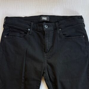 PAIGE Men's Jet Black Slim Jeans